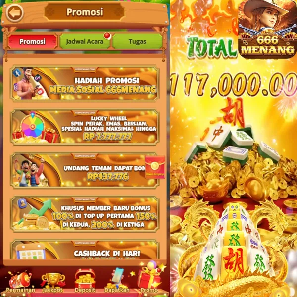 666MENANG Bonus Member Baru 100%